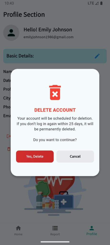 Stressreliefbuddy-userprofiledeletion
